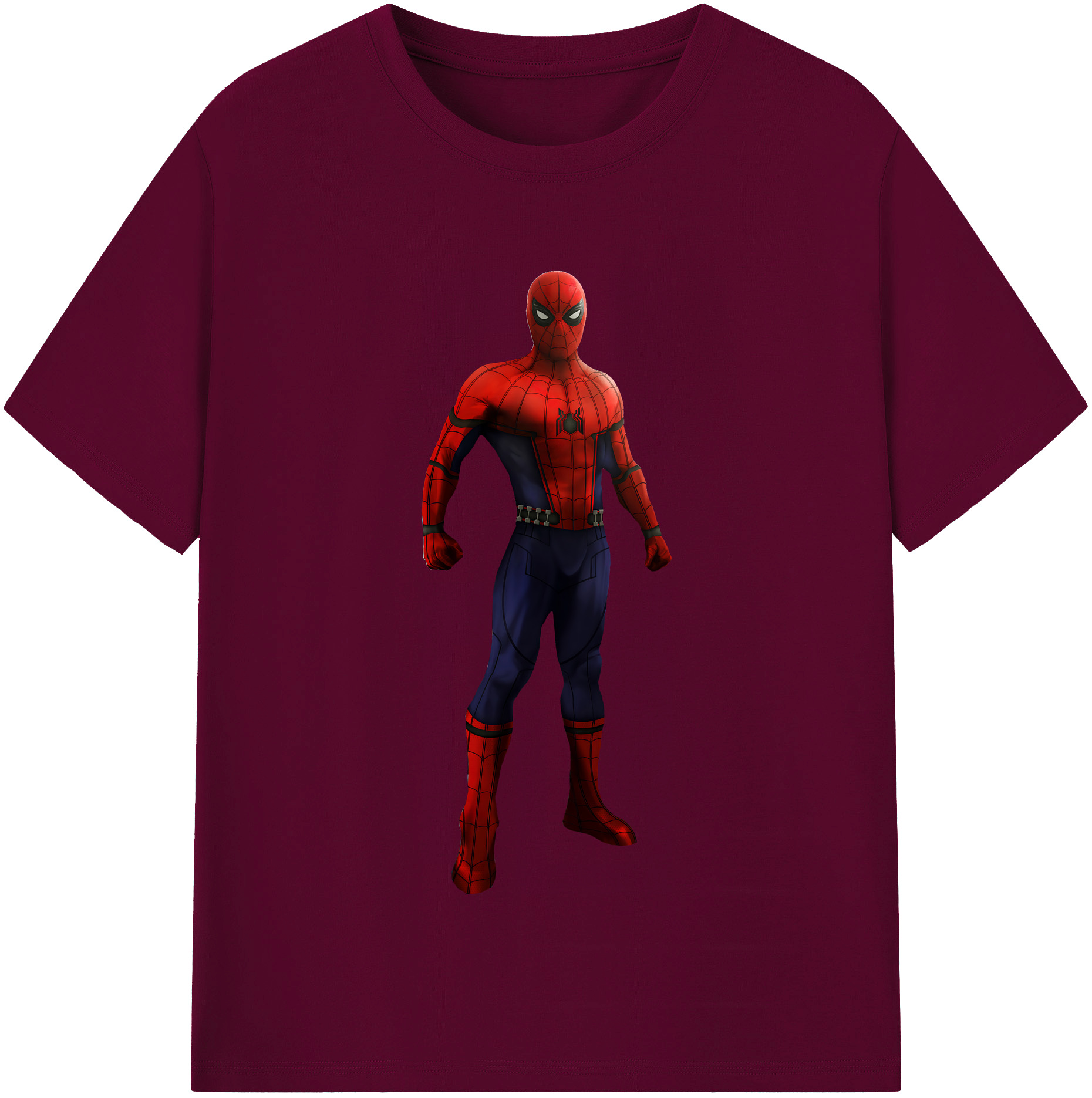 （画像用） Spider Man スパイダーマン レディースカジュアルプリントTシャツ（綿100％）